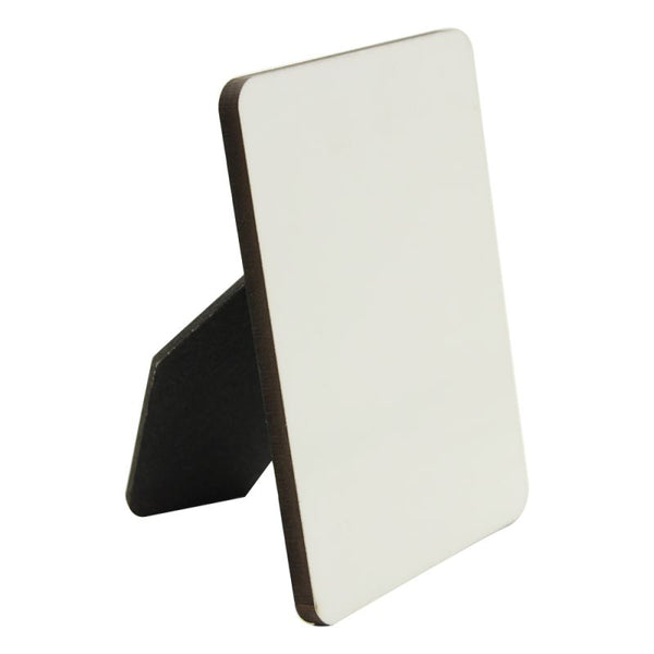 Blank MDF photo panel with stand for sublimation printing and laser engraving