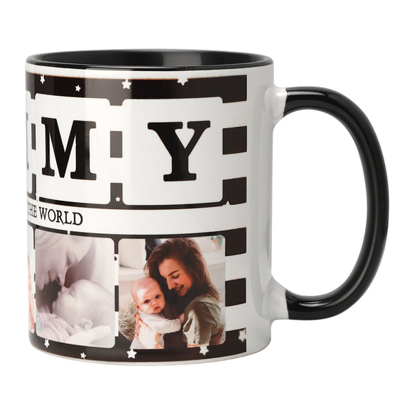 11oz black inner and handle sublimation mug blank for printing and laser engraving