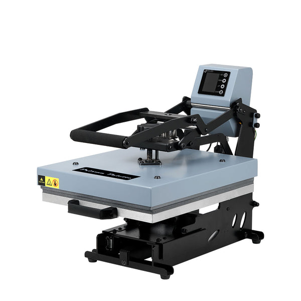 Digital clam heat press machine for sublimation and laser engraving