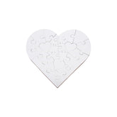 23pcs - MDF Heart Jigsaw