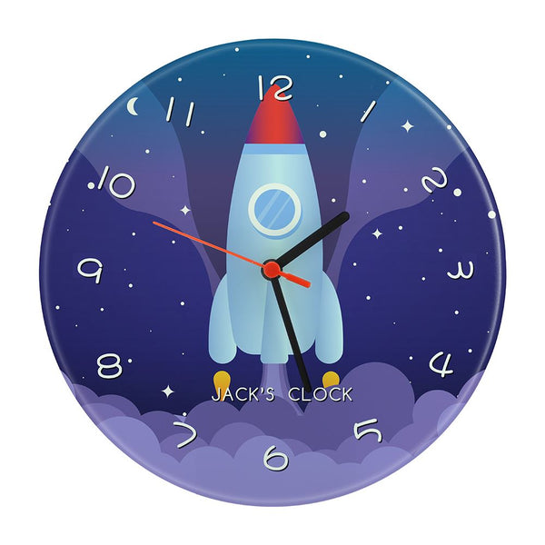 sublimation 29cm glass round clock