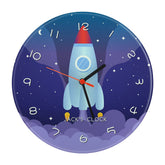 sublimation 29cm glass round clock