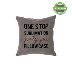 Polyester PU Cushion Cover Blue 40 x 40