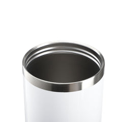 30OZ Stainless Steel Tumbler with Handle White Glossy