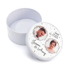 round sublimation metal tin