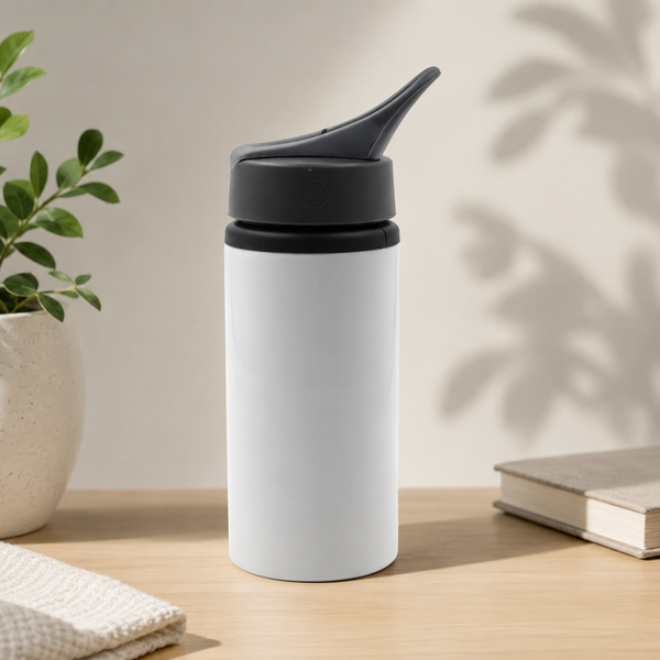 500ml Portable Aluminium Bottle - White