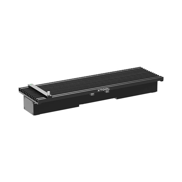 xTool F1 - Slide Extension with black aluminum body, designed for precise laser engraving and batch processing in crafting workflows.