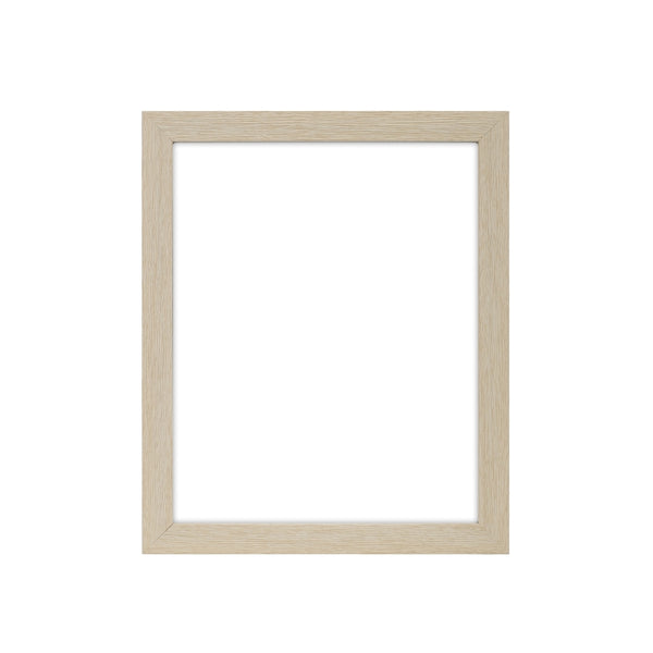 Sublimation Plastic Photo Panel With Aluminium Insert - 8" - Natural frame with a blank center, ideal for custom photo printing and home decor.