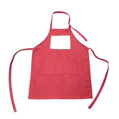 Adult Apron With Pocket - Red