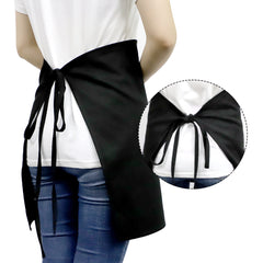 Adult Waist Apron with Pocket - Black