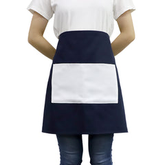 Adult Waist Apron with Pocket - Blue