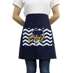 Adult Waist Apron with Pocket - Blue