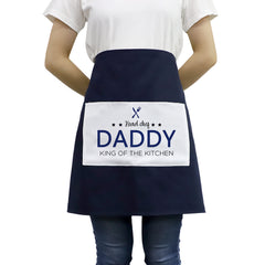 Adult Waist Apron with Pocket - Blue