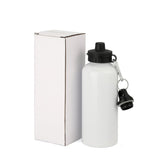 Aluminium Water Bottle 400ml White