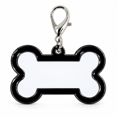 Sublimation Bone Shaped Dog Tag – Black