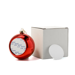 Christmas bauble - Red