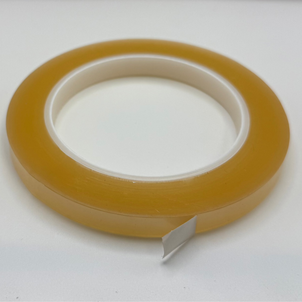 SubliFlex - Clear High Temperature Heat Tape 1cm x 66m roll with silicon adhesive for sublimation transfers on ceramics, fabrics, and metal surfaces.