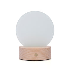 Glass Photo Panel with LED Base-Round Shaped-12x12.5cm