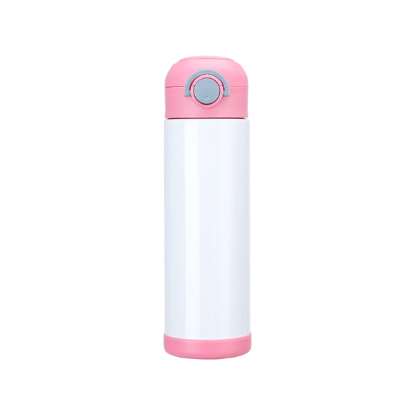 Sublimation Kids Water Bottle-500ml-Pink