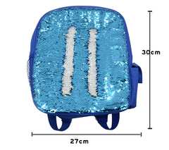 Kids Blue Sequin Backpack