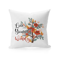 Linen Cushion Cover White 40 x 40