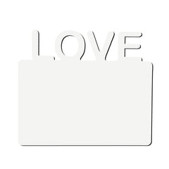 Love MDF Photo Panel 5 x 7