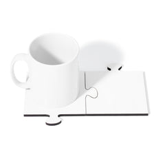 MDF Couple Coaster Set - Single Side Printable - 20 x 12cm x 5mm - 2pcs