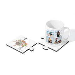 MDF Couple Coaster Set - Single Side Printable - 20 x 12cm x 5mm - 2pcs