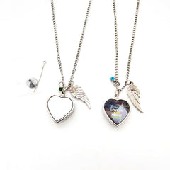 Memorial Urn Cremation Necklace - Pink Birthstone