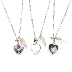 Memorial Urn Cremation Necklace - Pink Birthstone