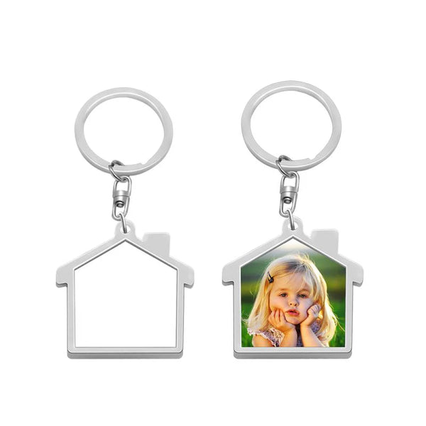 Metal Sublimation Keychain - House Shape