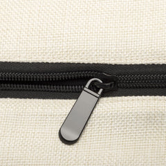 Natural Linen Shopping Bag With Black Base 36 x 48