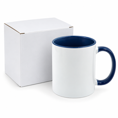 11oz Inner and Handle Colour Mug Navy Blue