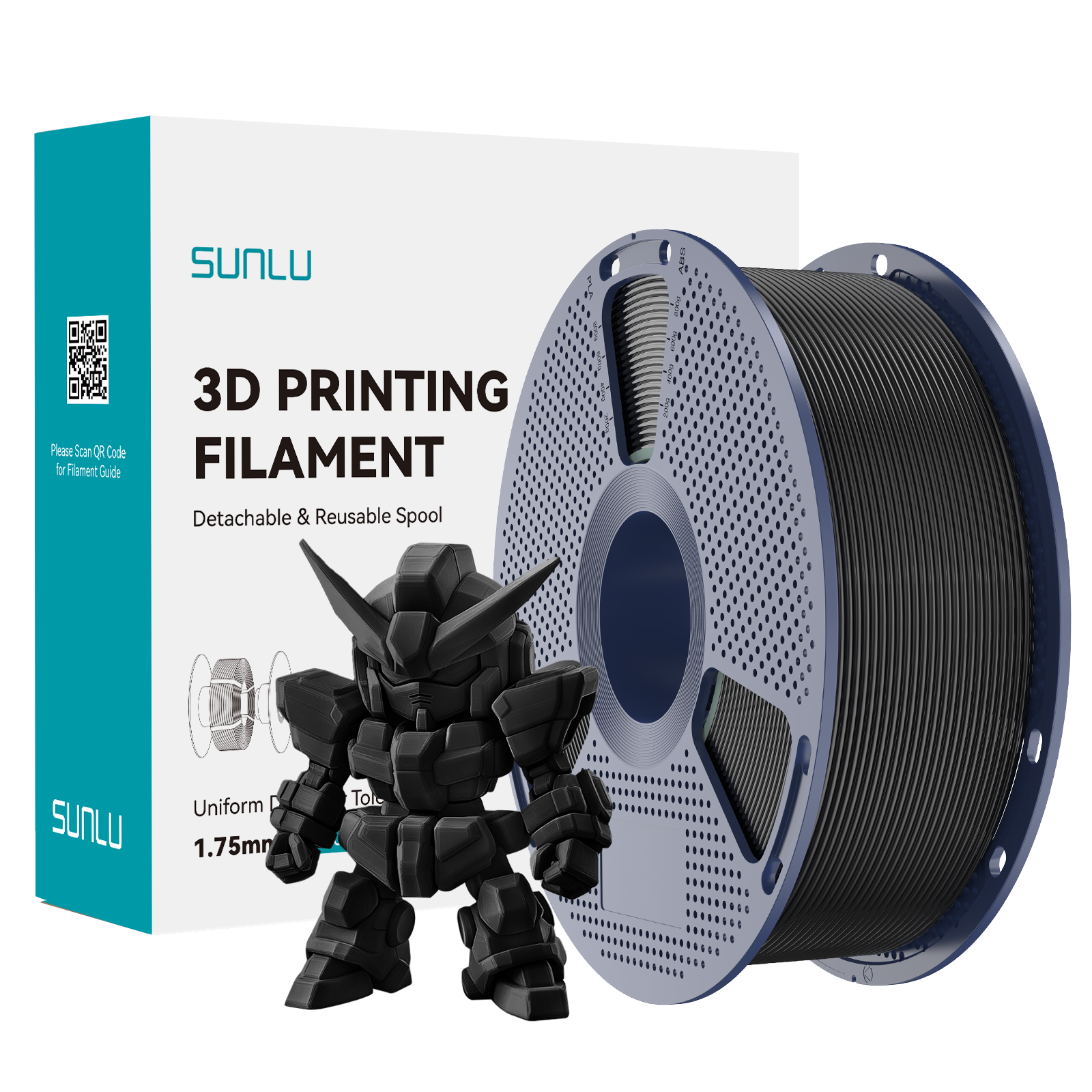 PLA+ 2.0 Black Filament