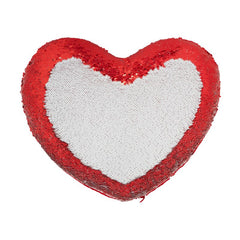 sublimation blank heart sequin cushion cover