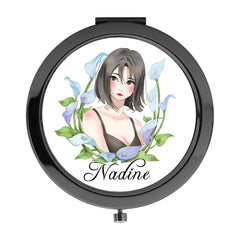 Sublimation blank smoked black pocket mirror