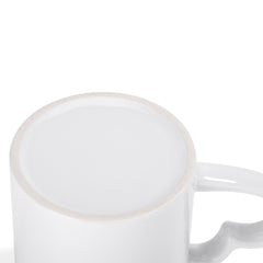 Single 11oz Love Heart Handled mug Red Inner