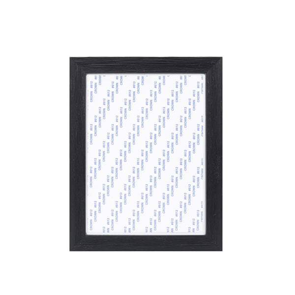 Sublimation Plastic Photo Panel With Aluminium Insert 8" - Black frame with blank sublimation aluminium sheet, ideal for custom photo printing.