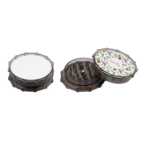 Sublimation Spice Grinder with Aluminium Insert-Black