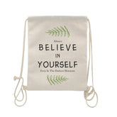 Sublimation blank linen drawstring bag
