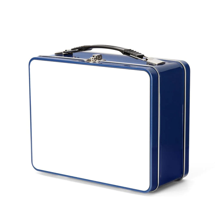 blue personalised sublimation lunch box