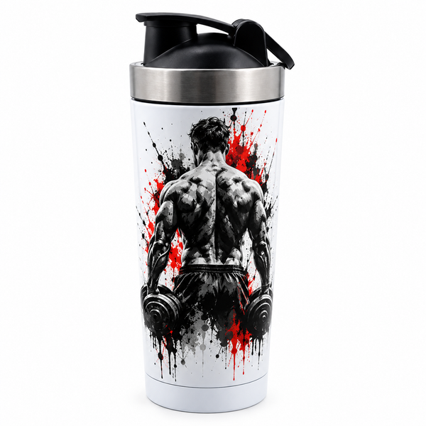 500ml Aluminium Shaker Bottle - White