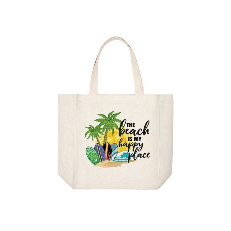 sublimation linen tote bag