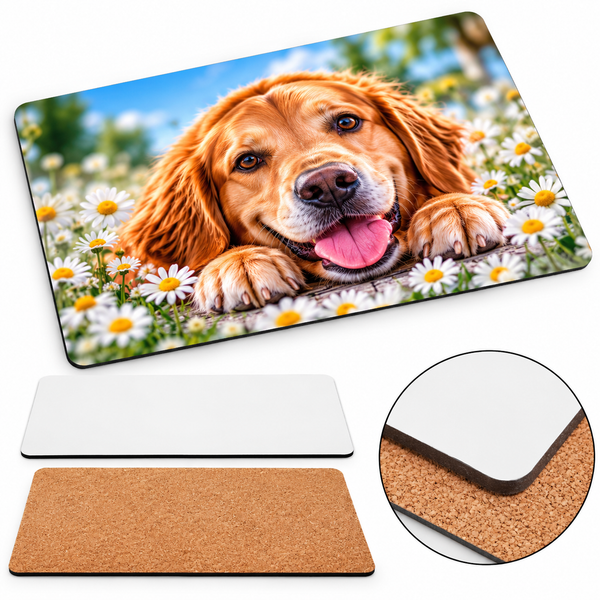 Placemat MDF with Cork - 20 x 28 cm