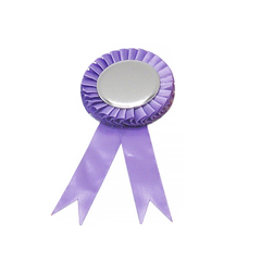 10x Rosette - Purple - 58mm Badge