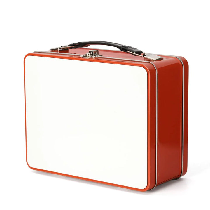 red personalised sublimation lunch box