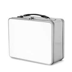 silver personalised sublimation lunch box