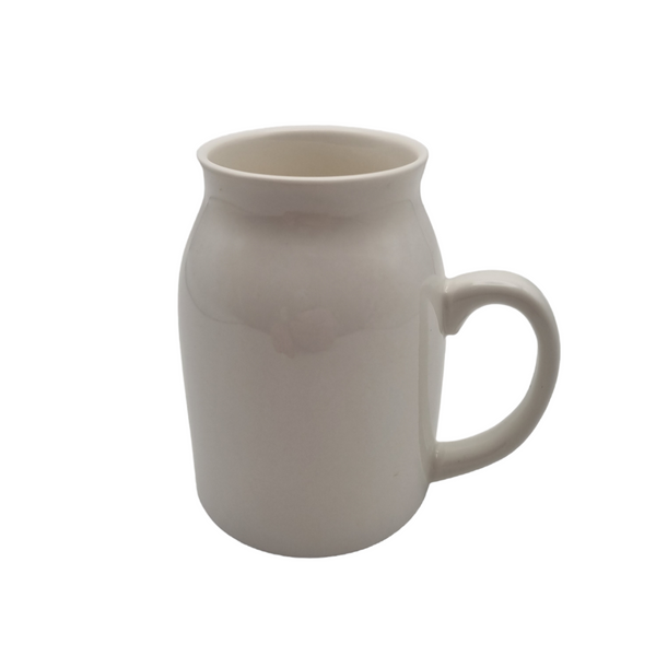 Milk Jug Small 300ml with premium coating, ideal for sublimation printing. Glossy ceramic finish perfect for custom kitchen serveware designs.