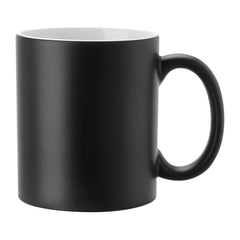 11oz Colour Changing Matte Mug Black + Gift box
