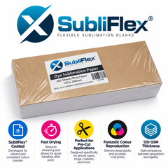 SubliFlex® Pre-Cut Sublimation Mug Paper – 100 x 240mm – 400 Sheets